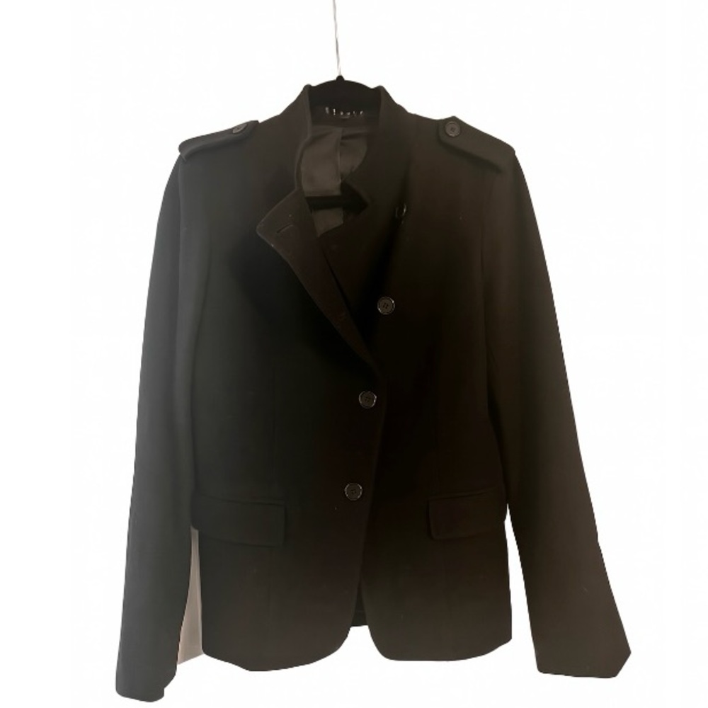 Theory Black Blazer Tailored Professional Suit Jacket